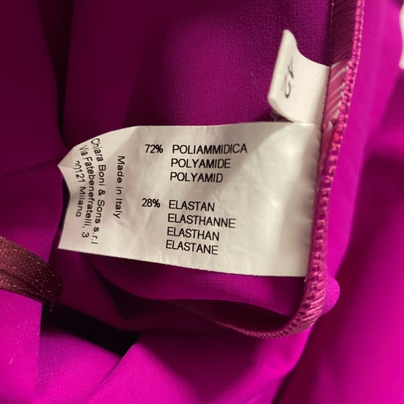 Chiara Boni Halter Jilliam Asymmetric Peplum Ruffle Midi Dress Pink 42 U… - Picture 8 of 8